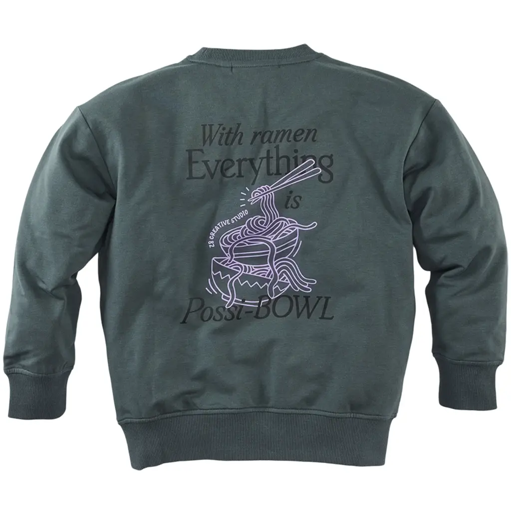 Trui sweat Bowie (seafoam shadow)