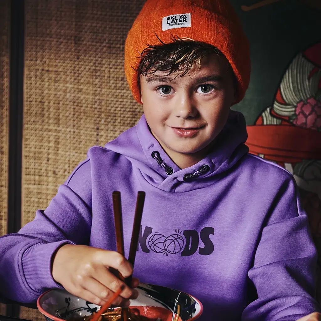 Trui heavy hoodie Jace (cosmic purple)