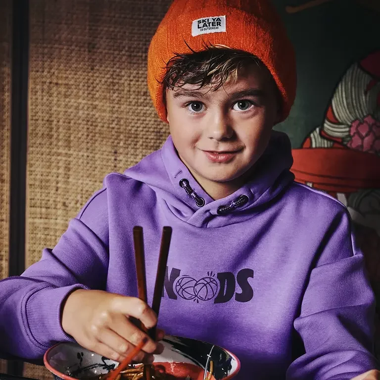 Trui heavy hoodie Jace (cosmic purple)