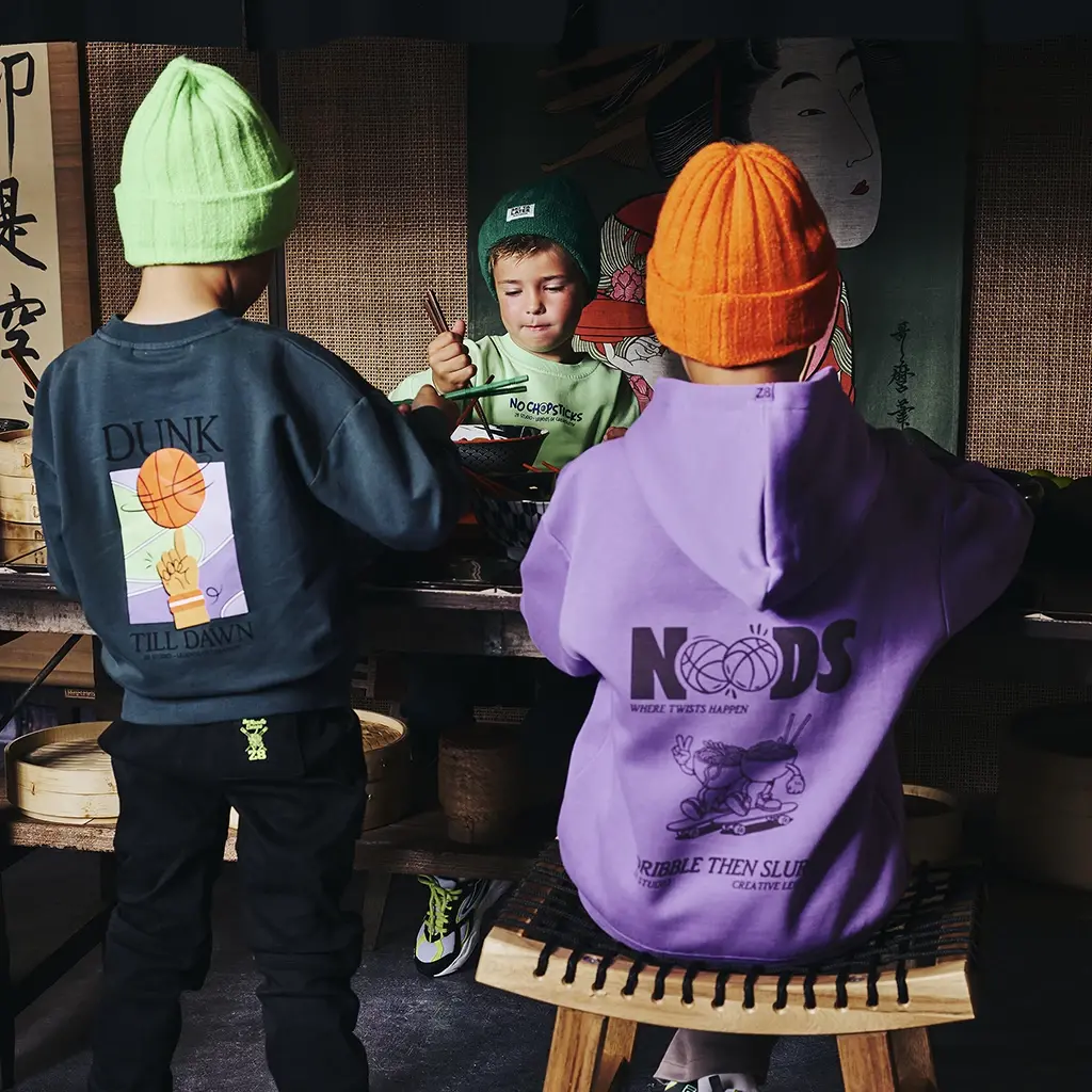 Trui heavy hoodie Jace (cosmic purple)