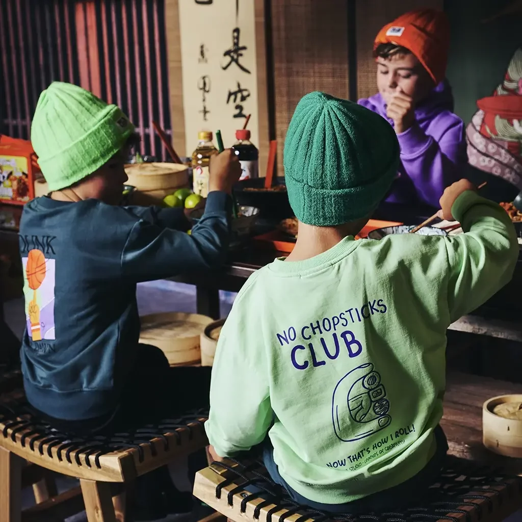 Trui sweat garment dye Brex (spring leaf)