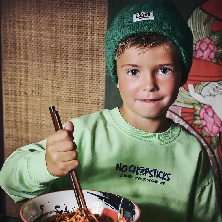 Trui sweat garment dye Brex (spring leaf)