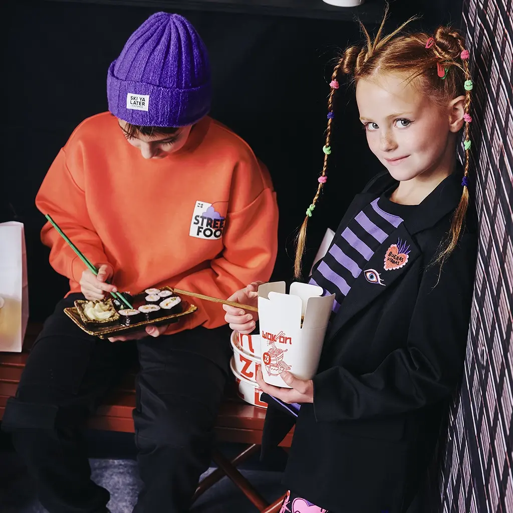 Trui sweat Tyce (tropical coral)