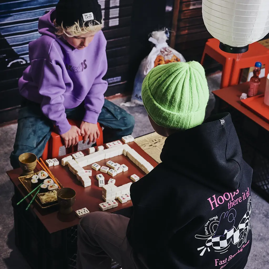 Trui heavy hoodie Jace (cosmic purple)