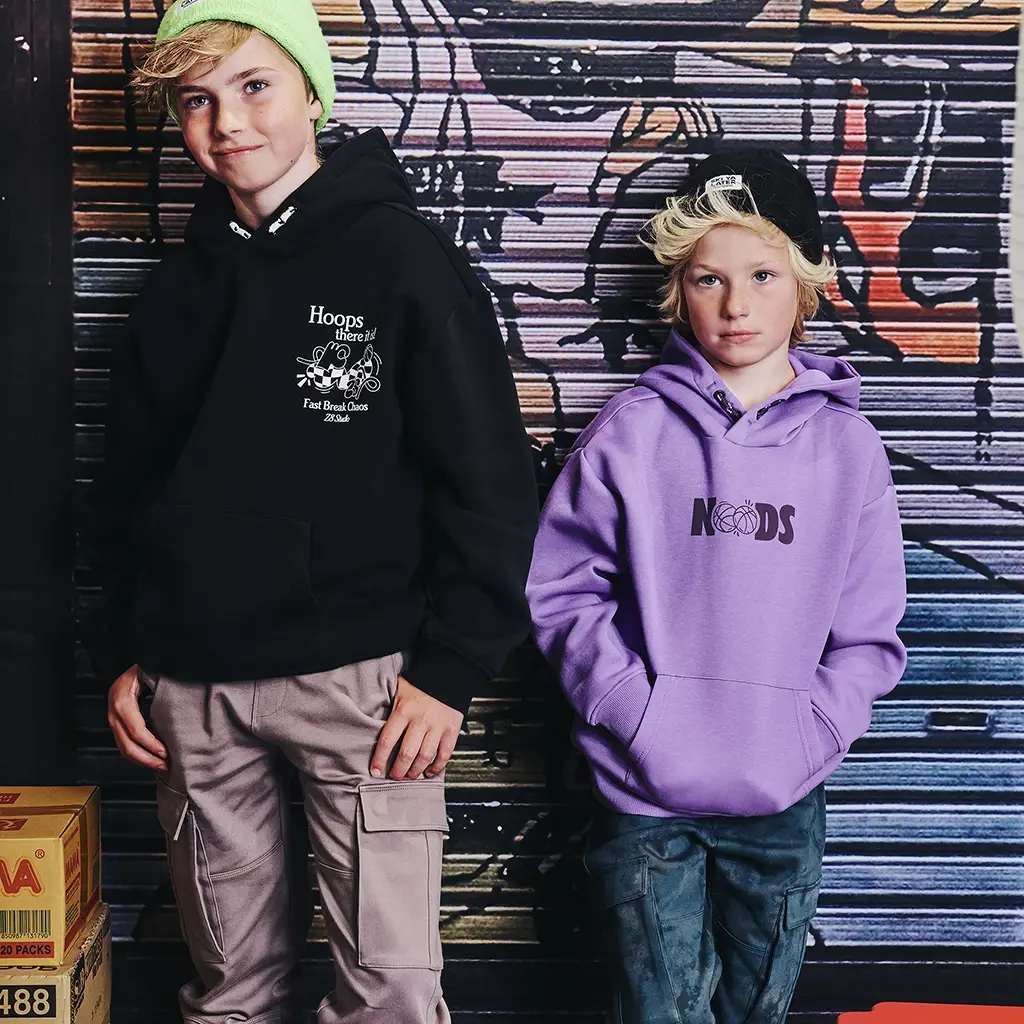 Trui heavy hoodie Maddox (night sky)