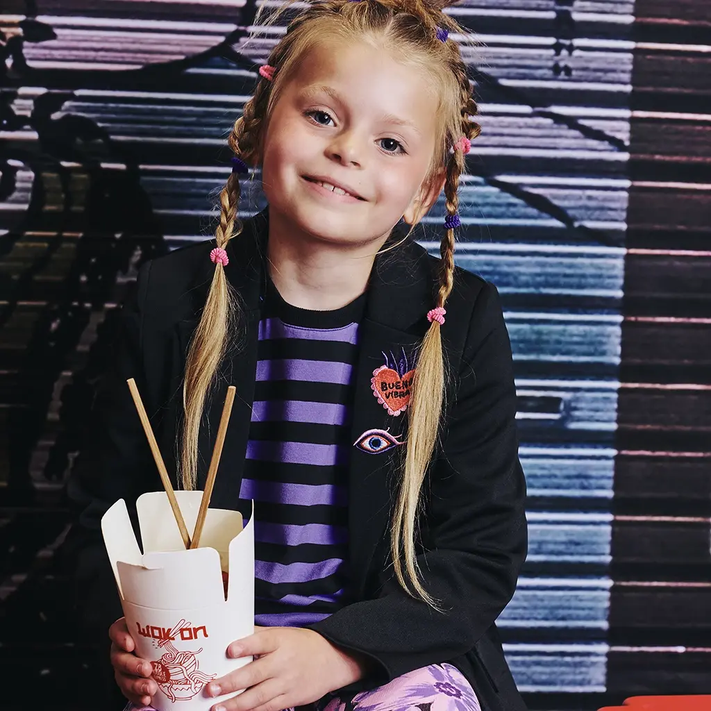 T-shirt BOXY Dagmara (night sky/purple chill)