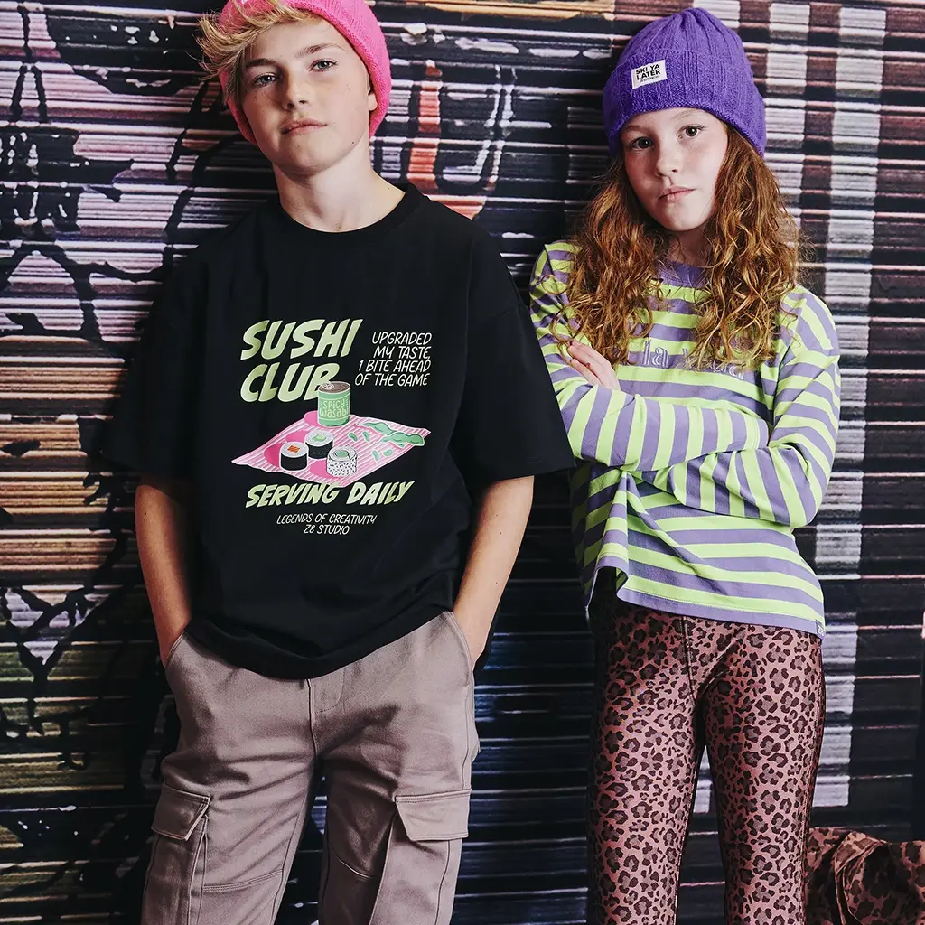 Longsleeve BOXY Dente (incy lilac/green gecko)