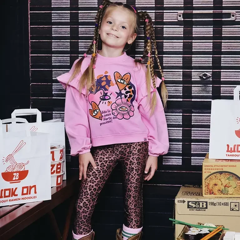 Trui sweat Charelle (sorbet pink)