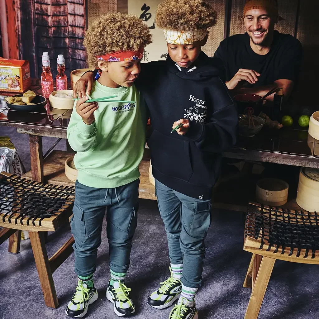 Trui sweat garment dye Brex (spring leaf)