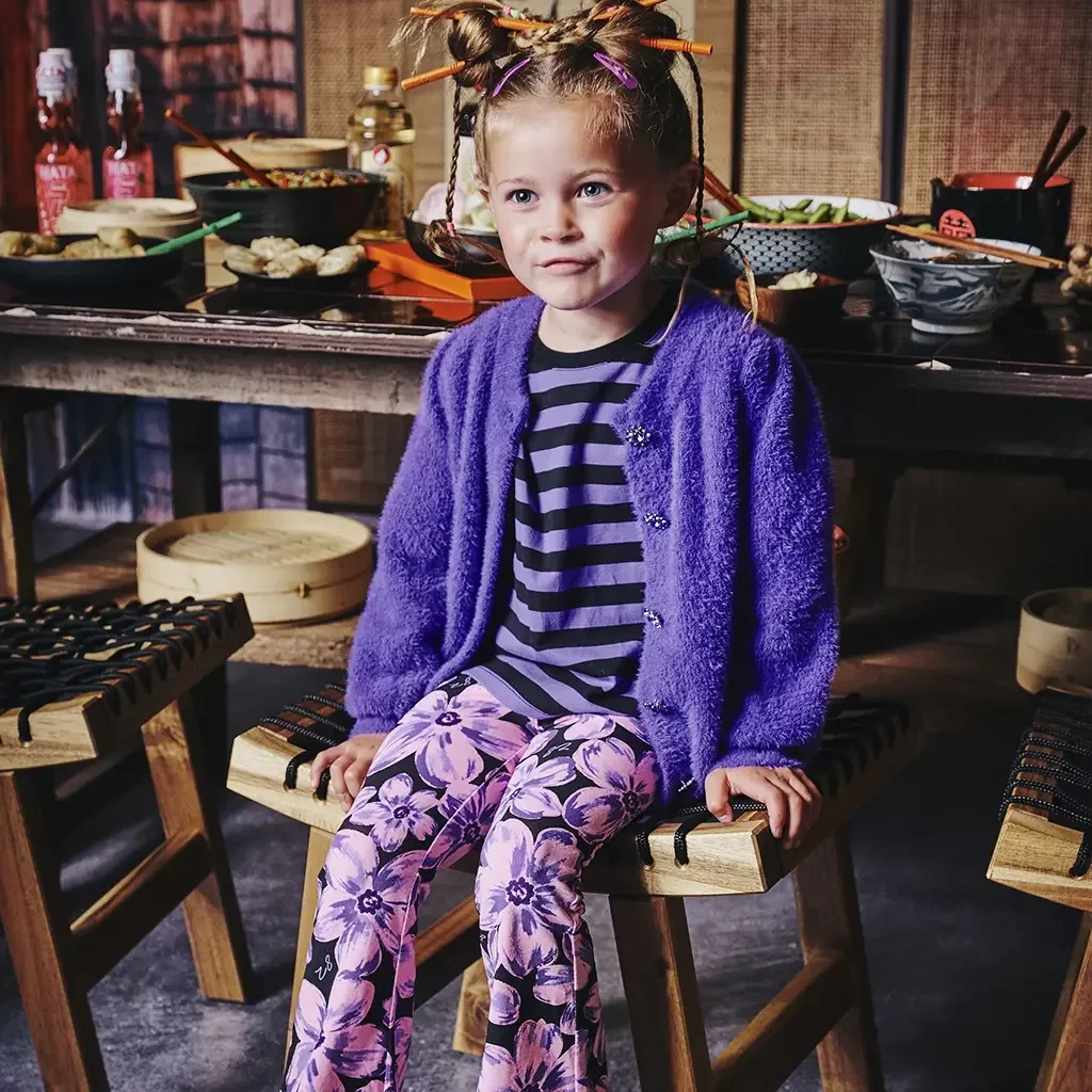 Vestje fluffy Nazik (purple chill)