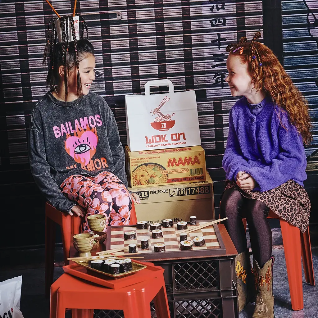 Longsleeve BOXY acid wash Shereen (night sky)