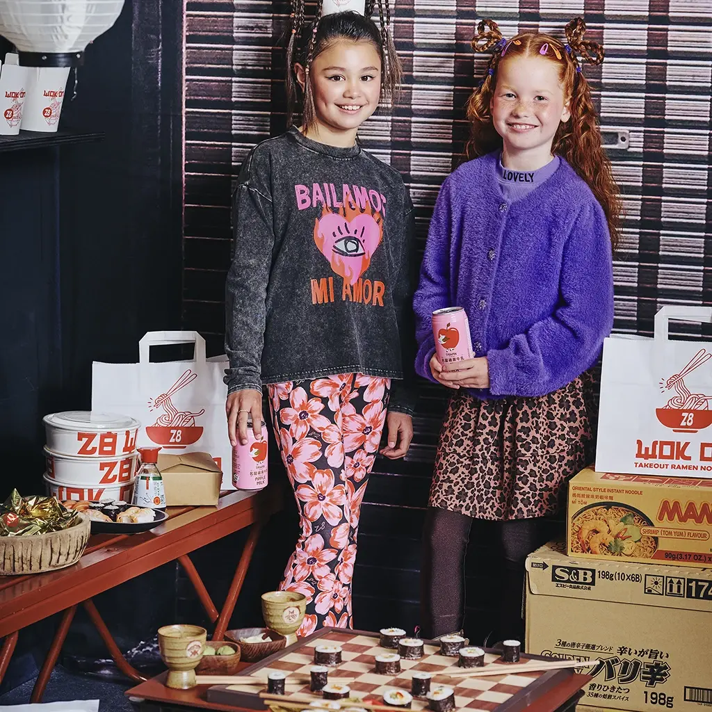 Longsleeve BOXY acid wash Shereen (night sky)