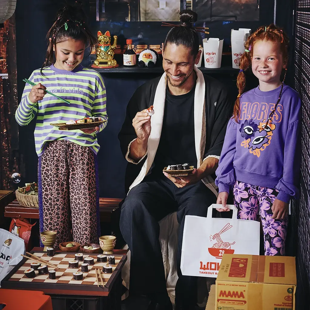 Longsleeve BOXY Dente (incy lilac/green gecko)