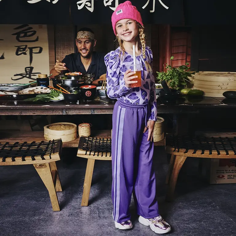 Joggingbroek WIDE FIT Kitana (purple chill)