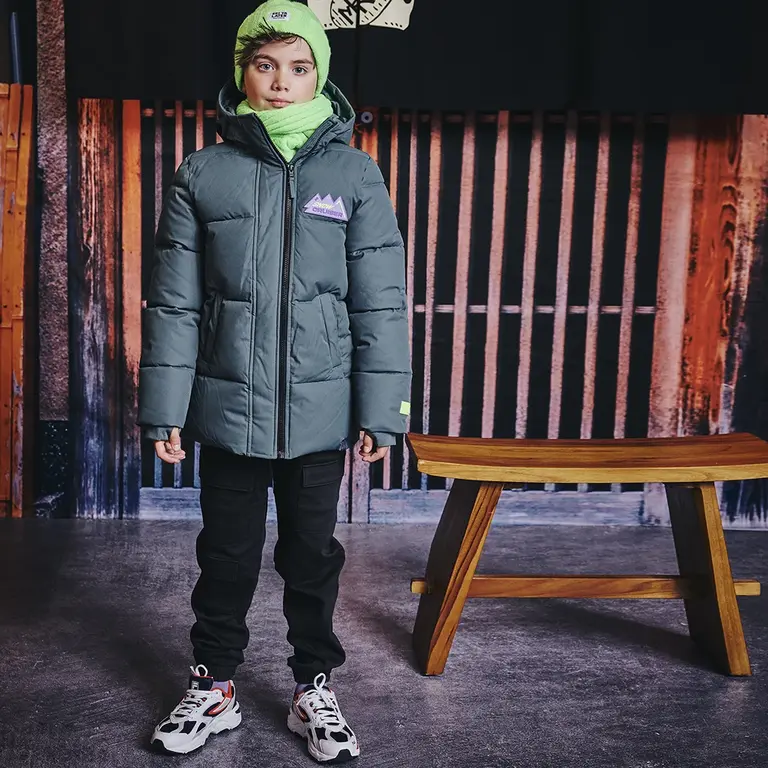 Winterjas Stef (seafoam shadow)