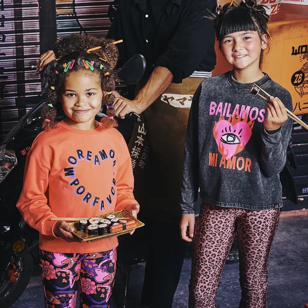 Longsleeve BOXY acid wash Shereen (night sky)