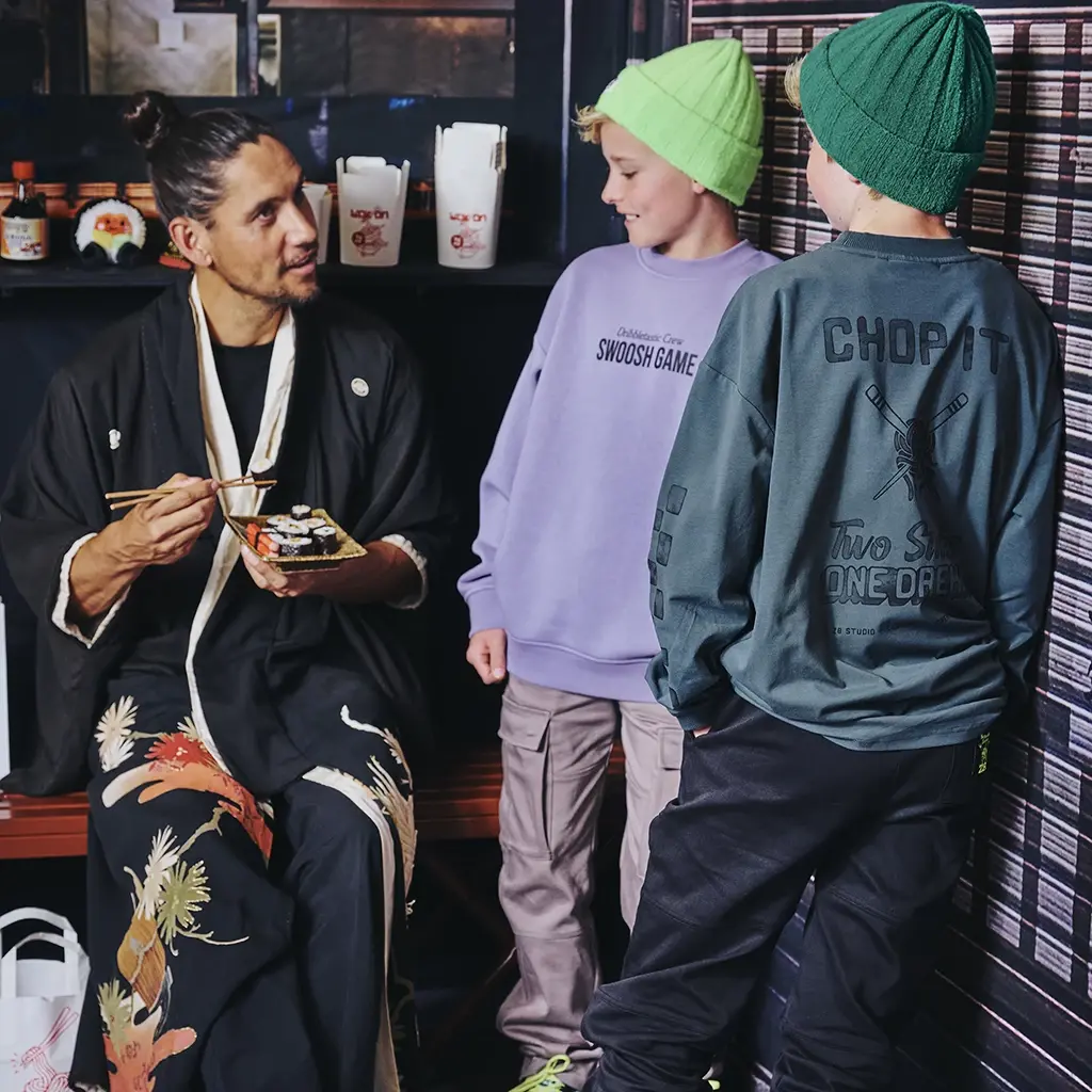 Trui sweat Bowie (seafoam shadow)