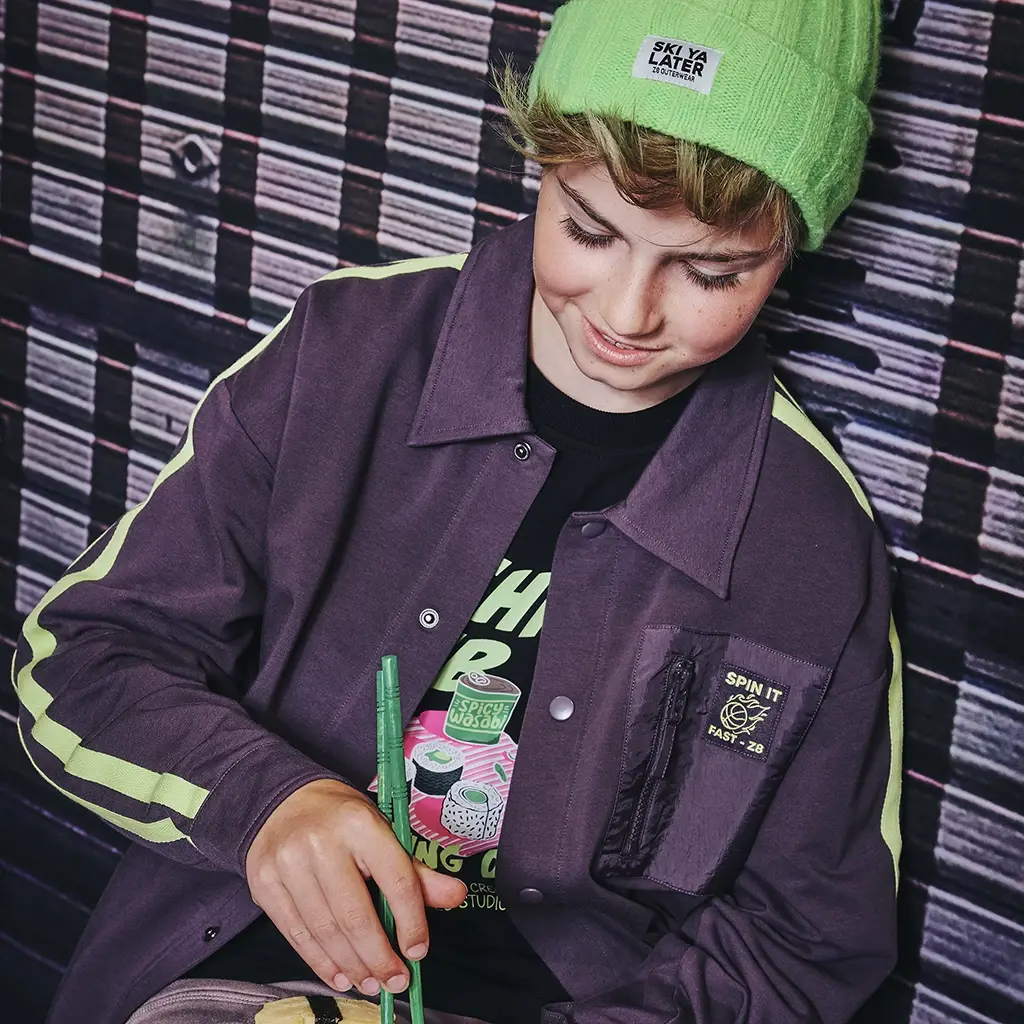 Overhemd/overshirt sweat Orion (shadowed auberine)