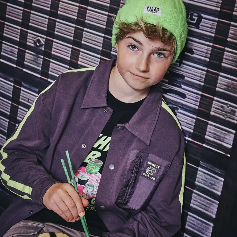 Overhemd/overshirt sweat Orion (shadowed auberine)