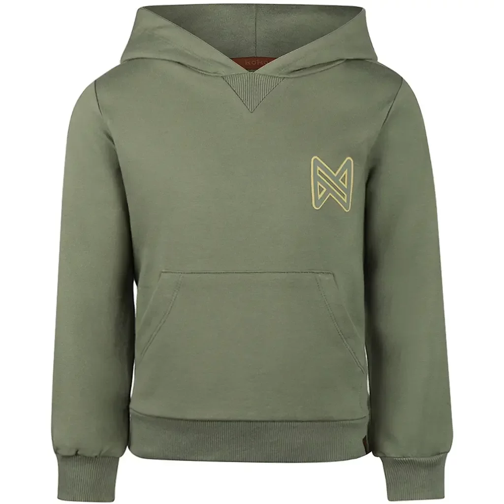 Trui hoodie Backprint (green)