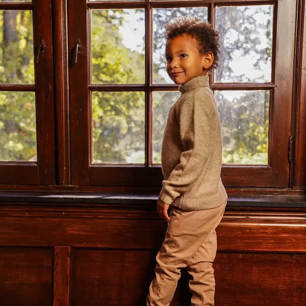 Broek loose fit (dark sand)