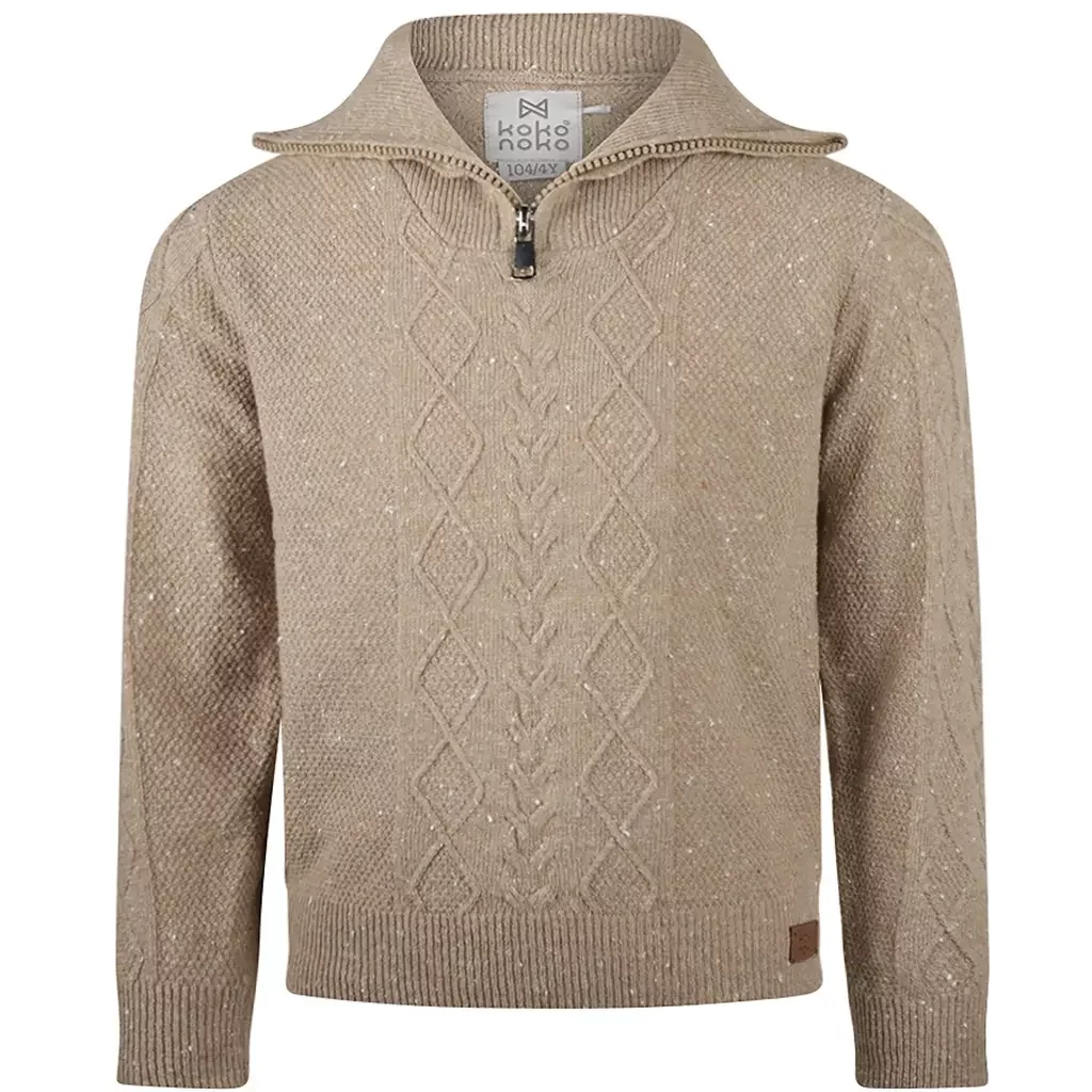 Gebreide trui (taupe)