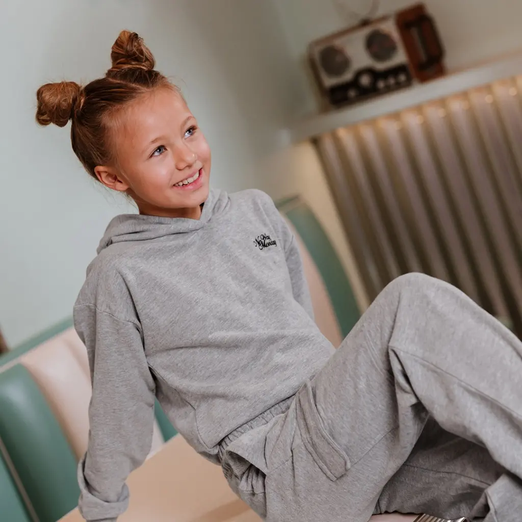 Trui hoodie (mid grey)