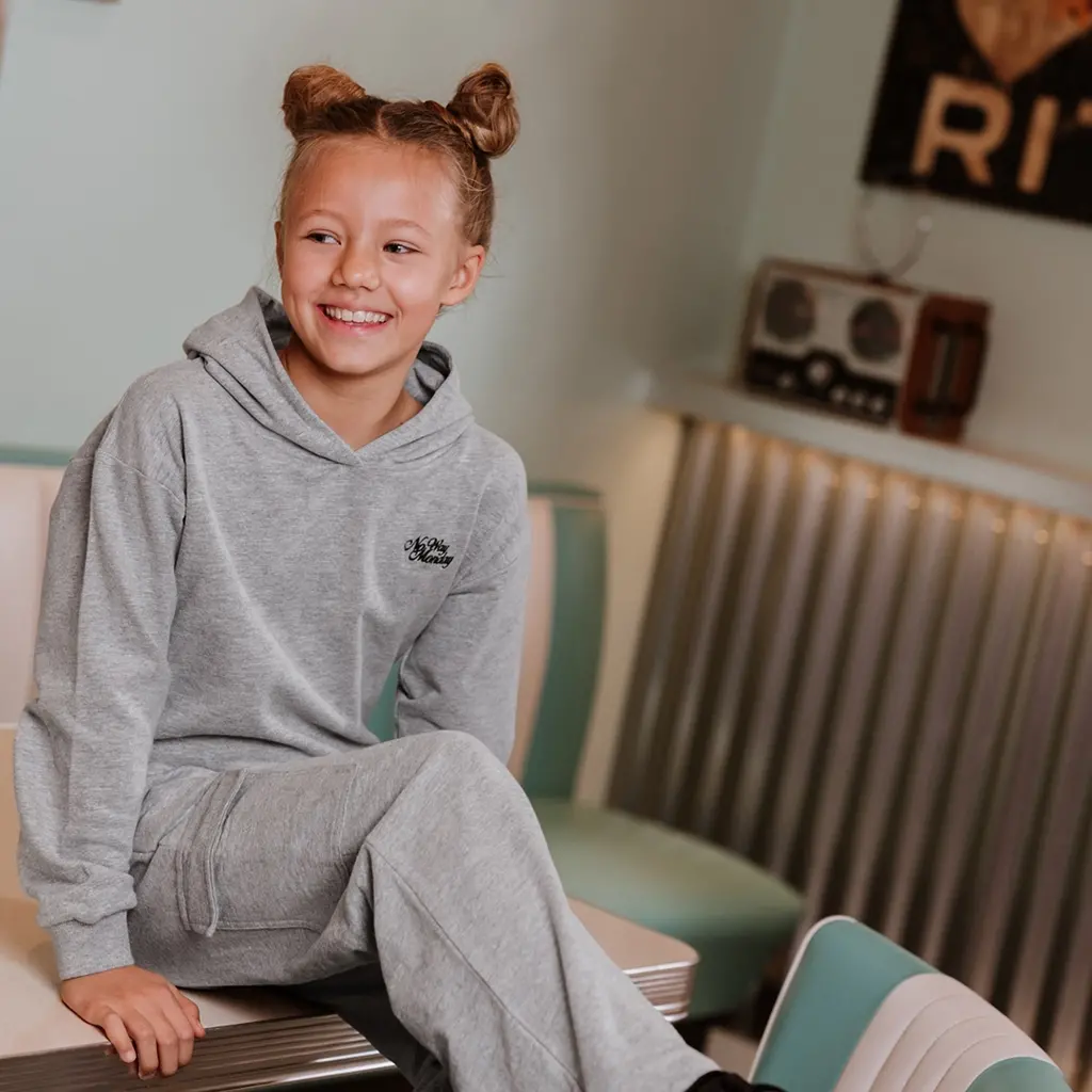 Joggingbroek wide fit (mid grey)