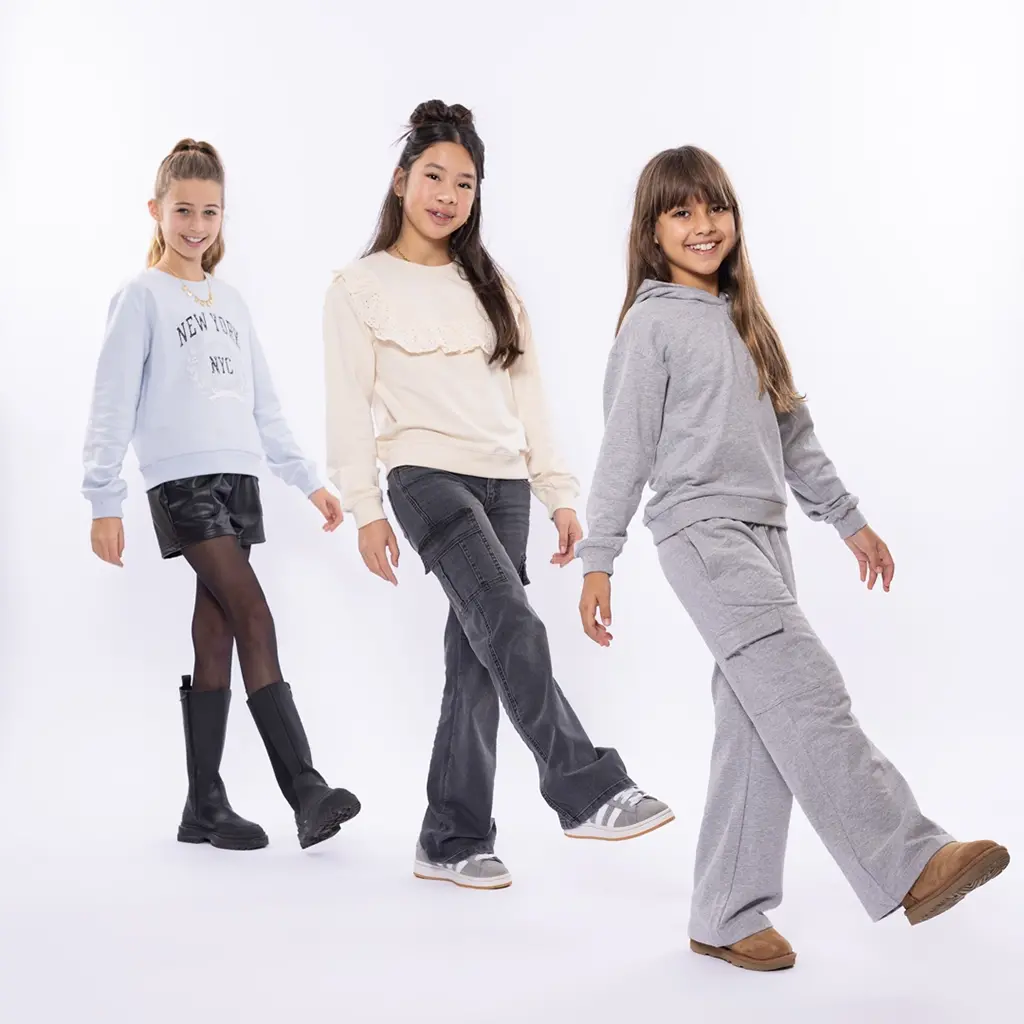 Joggingbroek wide fit (mid grey)