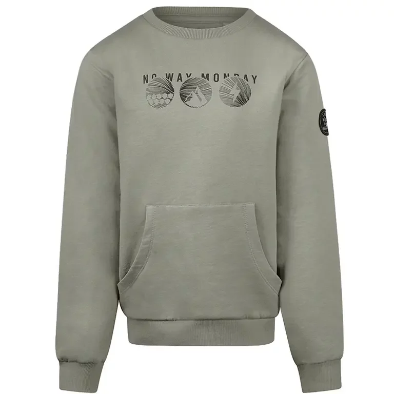 Trui hoodie (faded green)