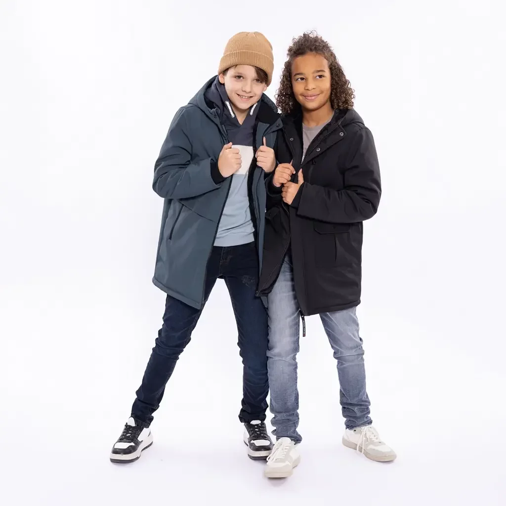 Winterjas parka (mid blue)