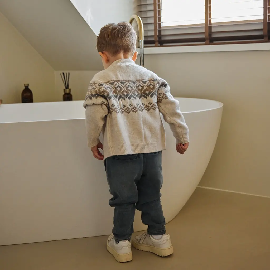 Gebreid vest (pebble)