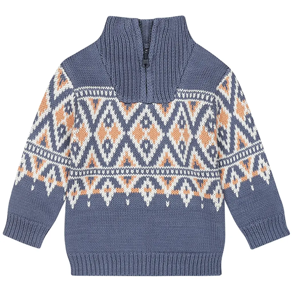 Gebreide trui (navy)