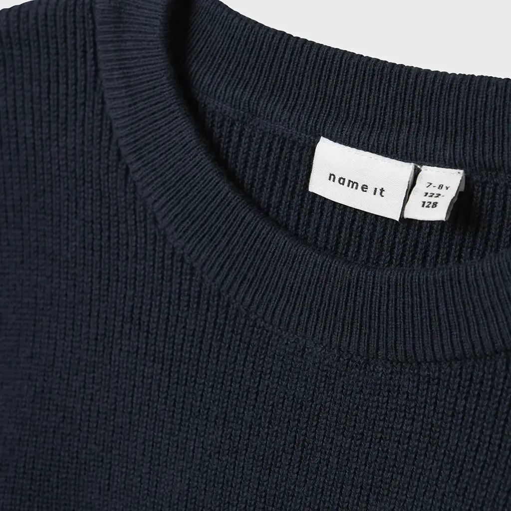 Gebreide schipperstrui Nesolle (dark sapphire)