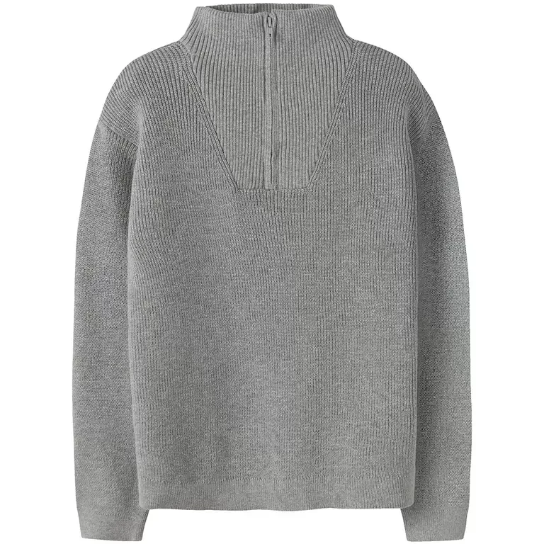 Gebreide schipperstrui  Nesolle (grey melange)