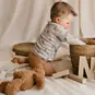 A Tiny Story Shirtje beertjes (light grey melange)