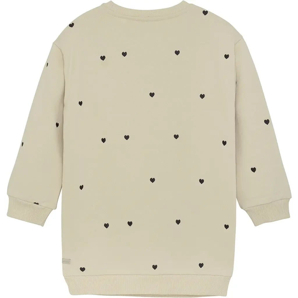 Jurk trui sweat (sandshell)