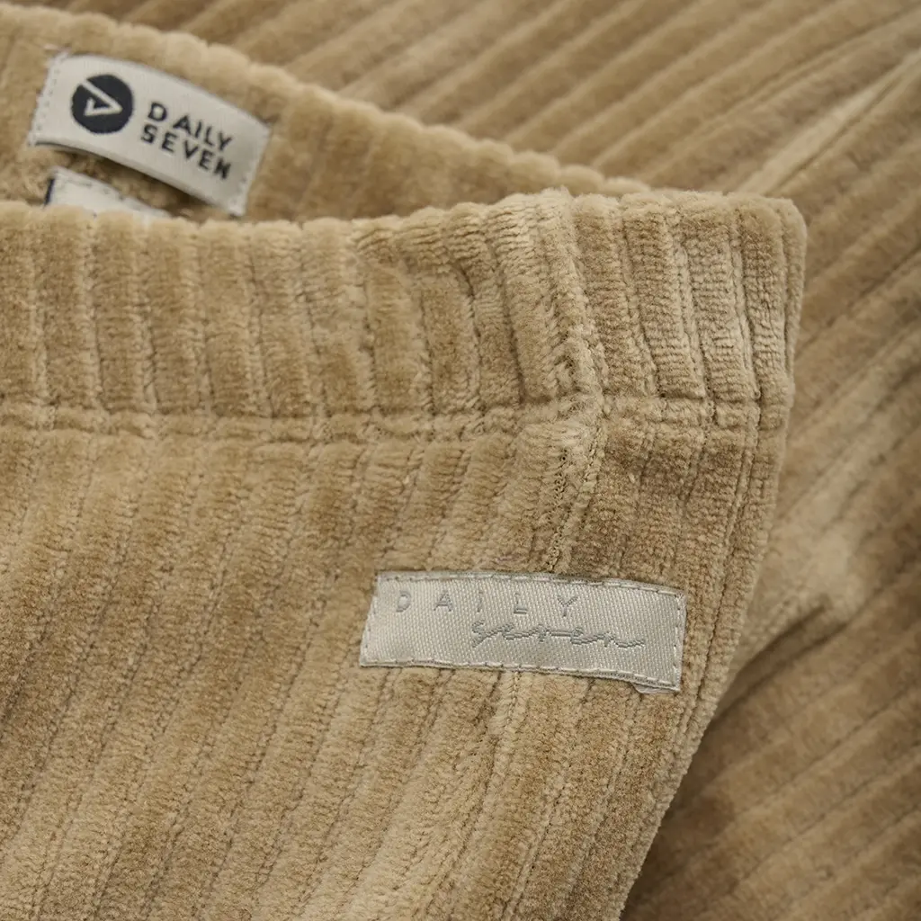 Broek flared velvet (sand)