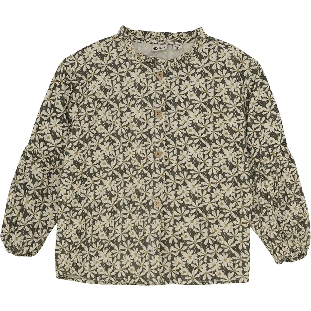 Blouse shiny flower (phantom)