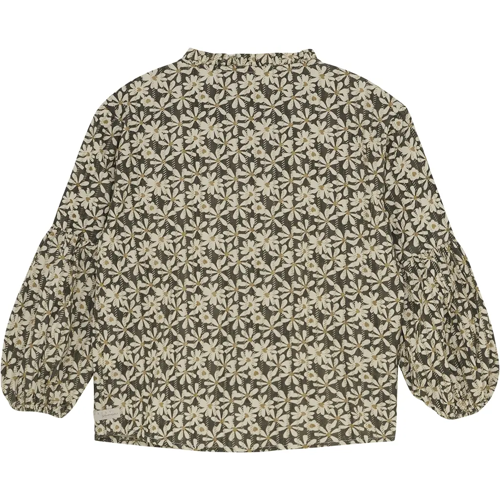 Blouse shiny flower (phantom)