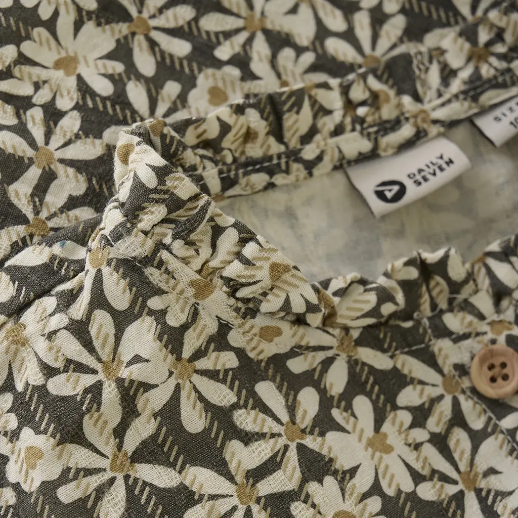 Blouse shiny flower (phantom)