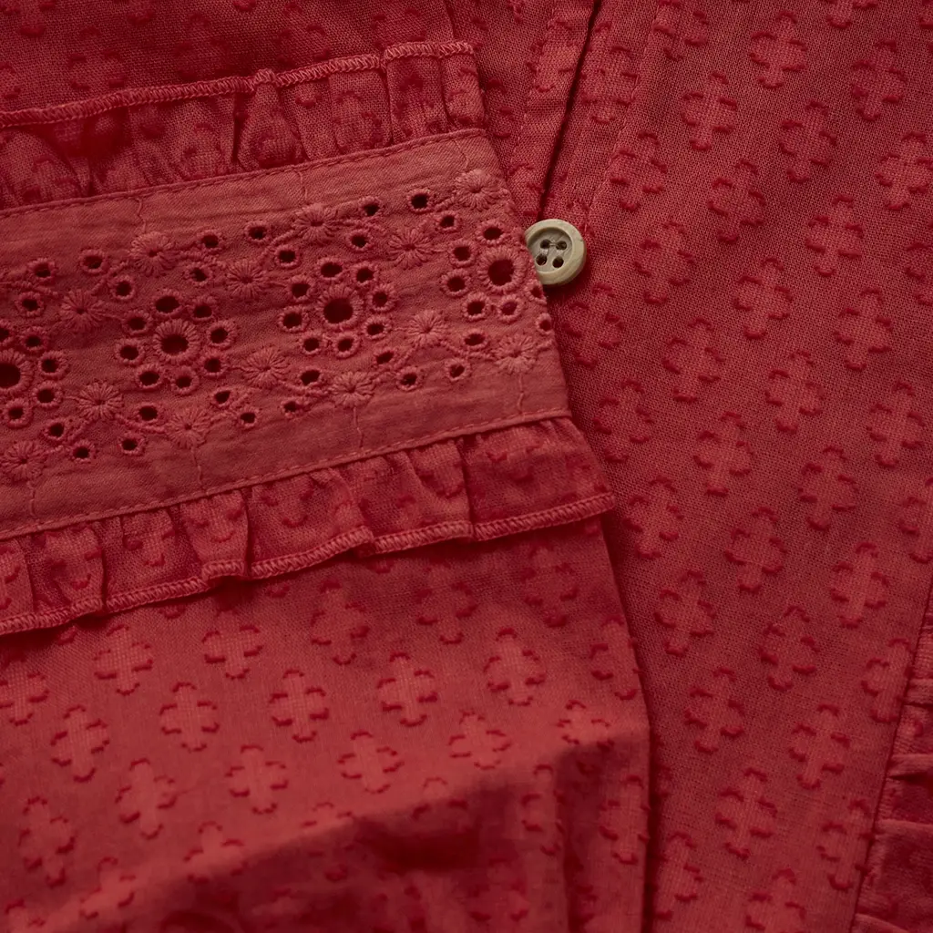 Blouse ruffle (baked apple)