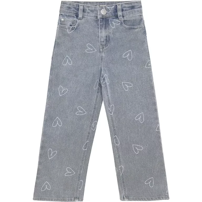 Spijkerbroek wide fit heart  (denim)