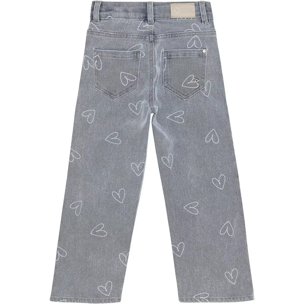 Spijkerbroek wide fit heart  (denim)