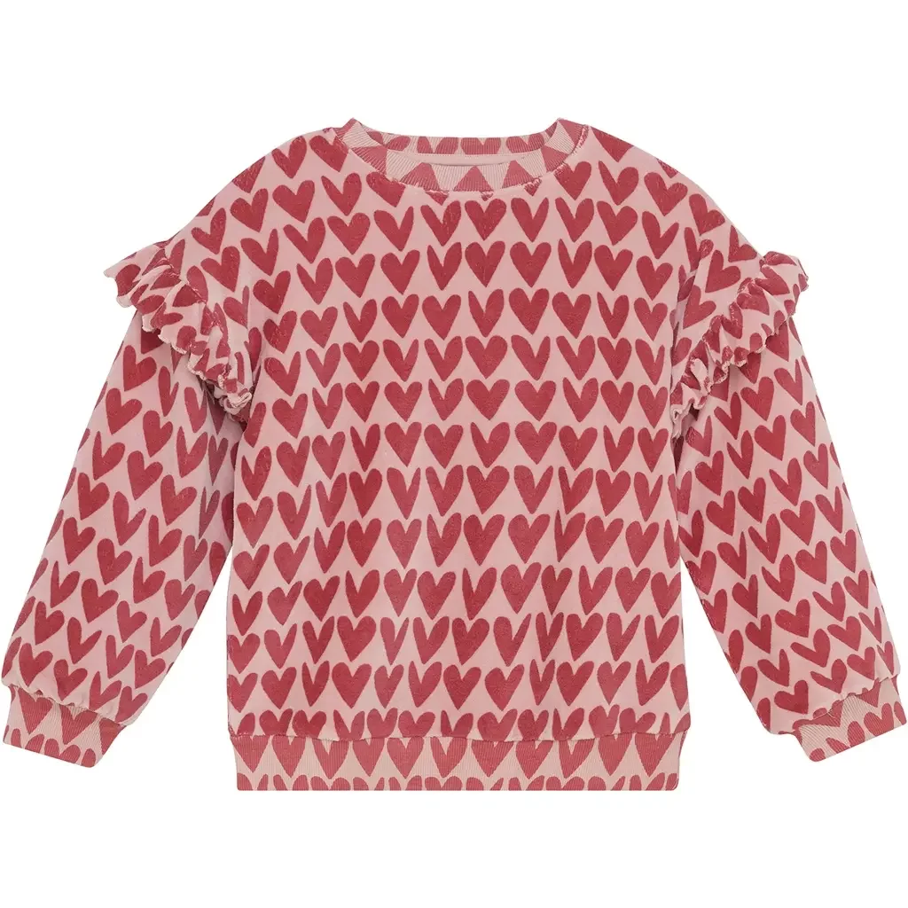 Trui heart (pale mauve)