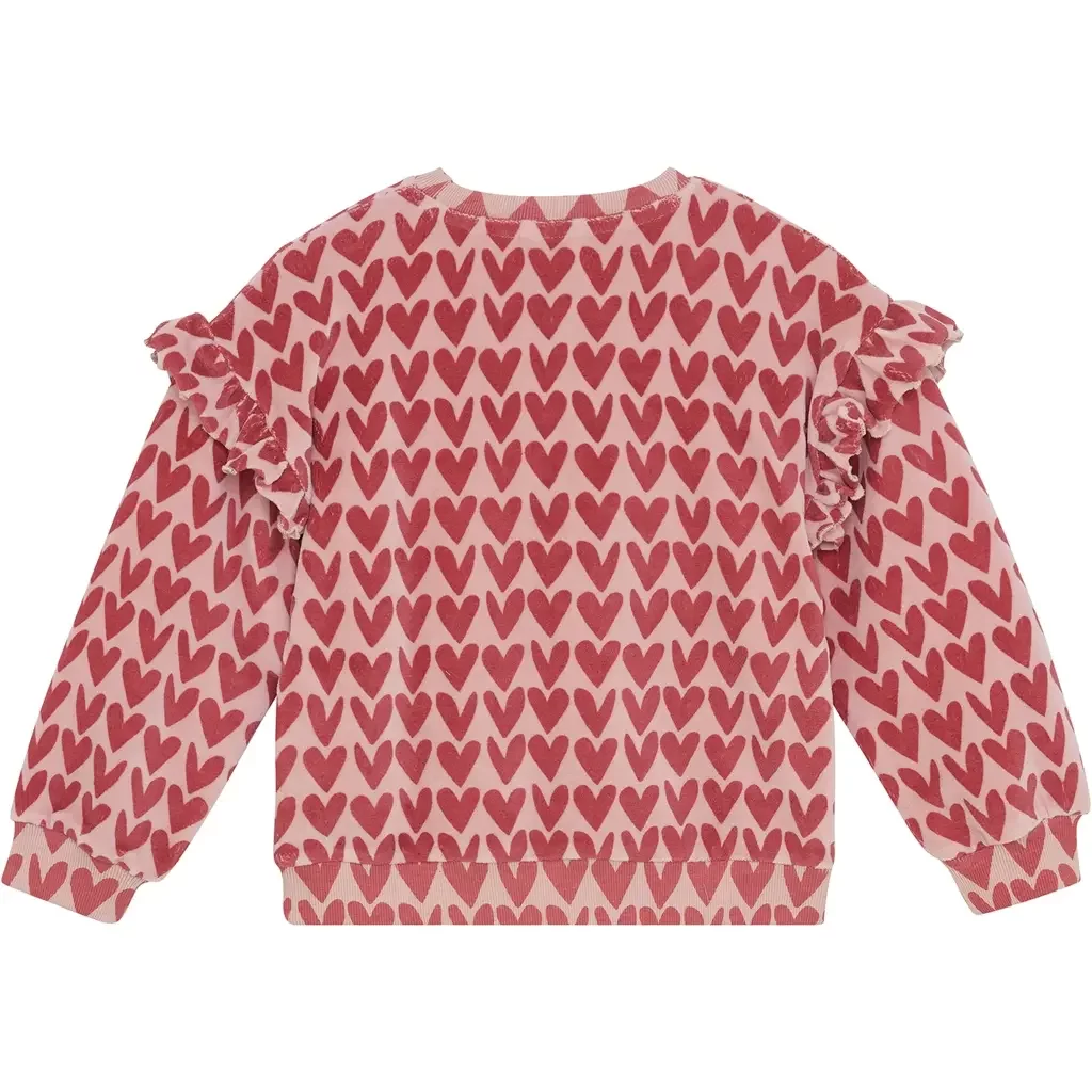 Trui heart (pale mauve)