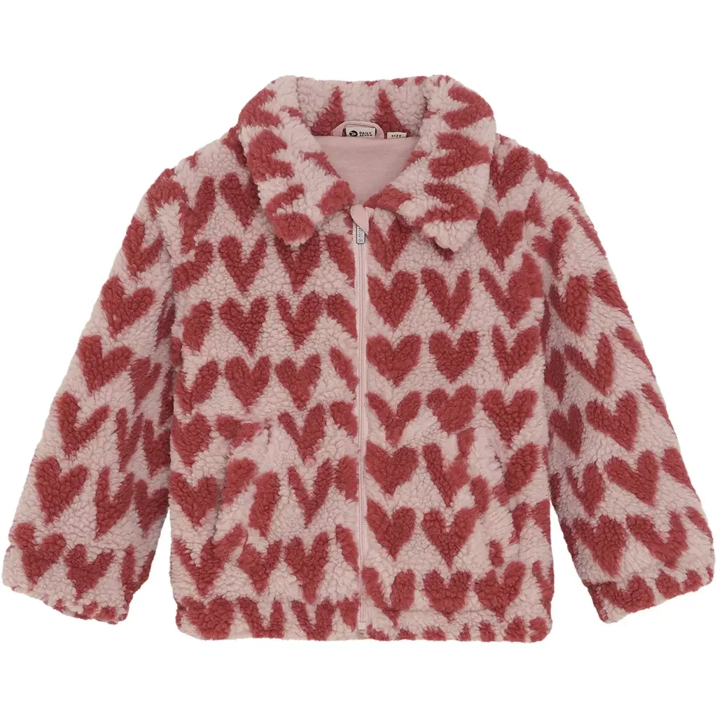 Jasje teddy heart (pale mauve)