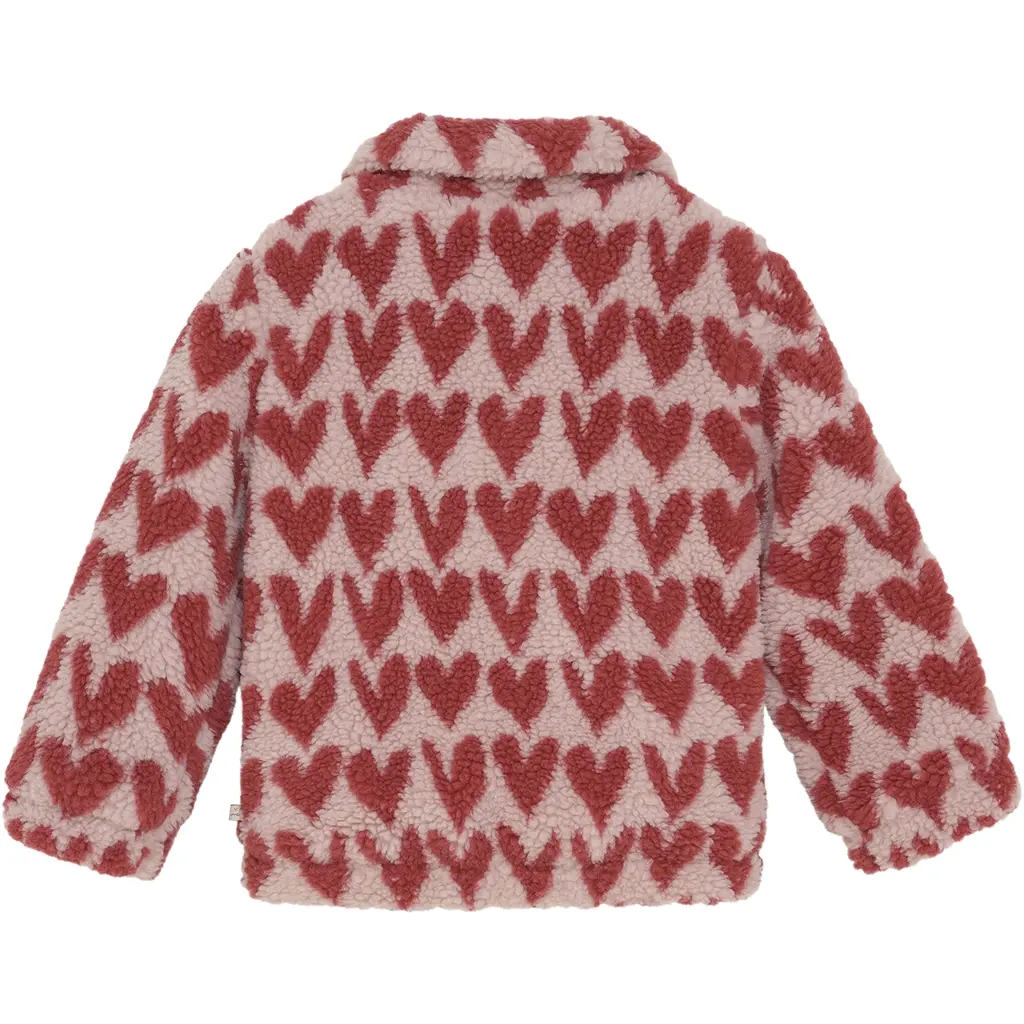 Jasje teddy heart (pale mauve)