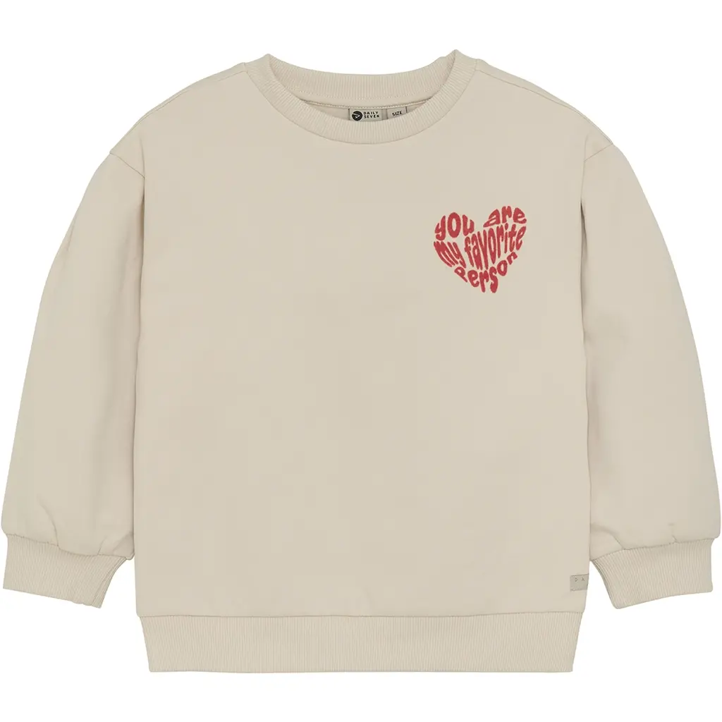 Trui backprint (sandshell)