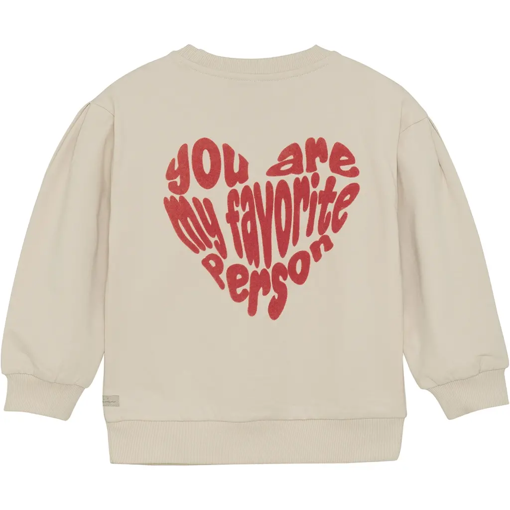 Trui backprint (sandshell)